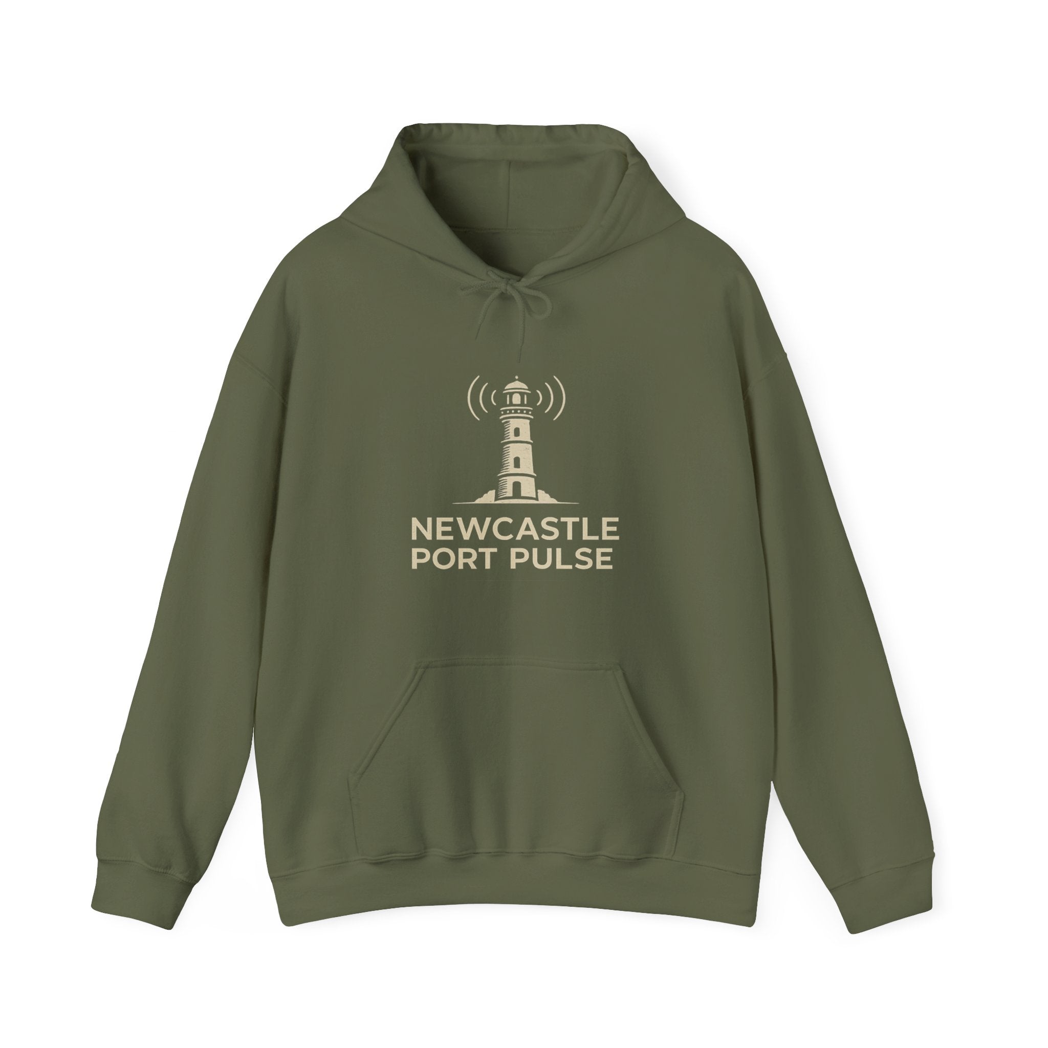 Retro Radio Station Logo Hoodie — Vintage Broadcast Logo Pullover