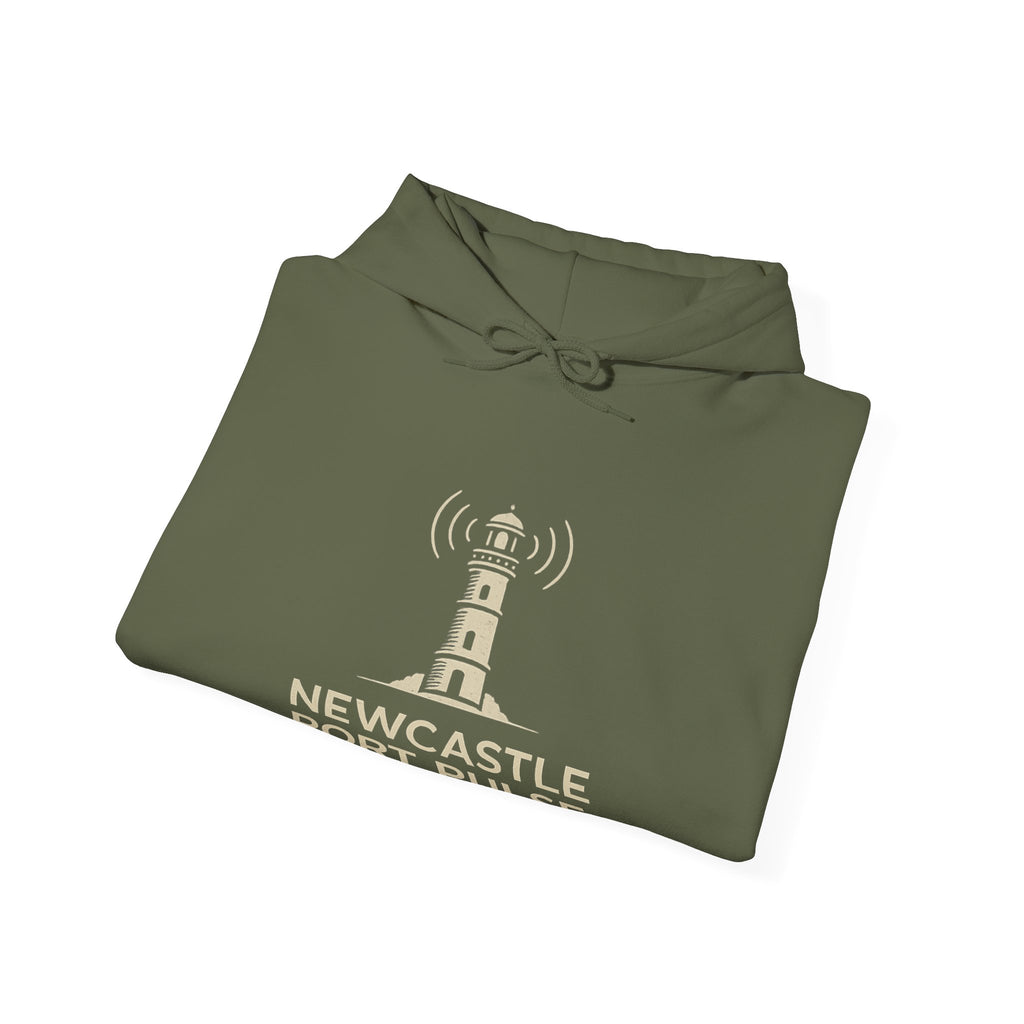 Retro Radio Station Logo Hoodie — Vintage Broadcast Logo Pullover