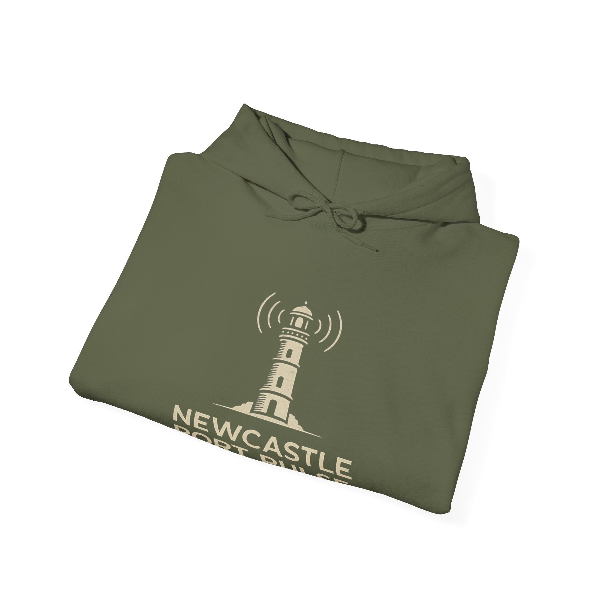 Retro Radio Station Logo Hoodie — Vintage Broadcast Logo Pullover