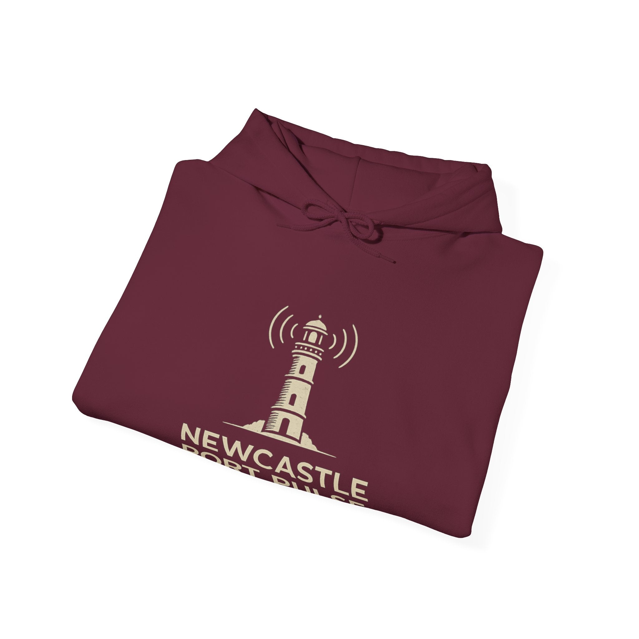 Retro Radio Station Logo Hoodie — Vintage Broadcast Logo Pullover
