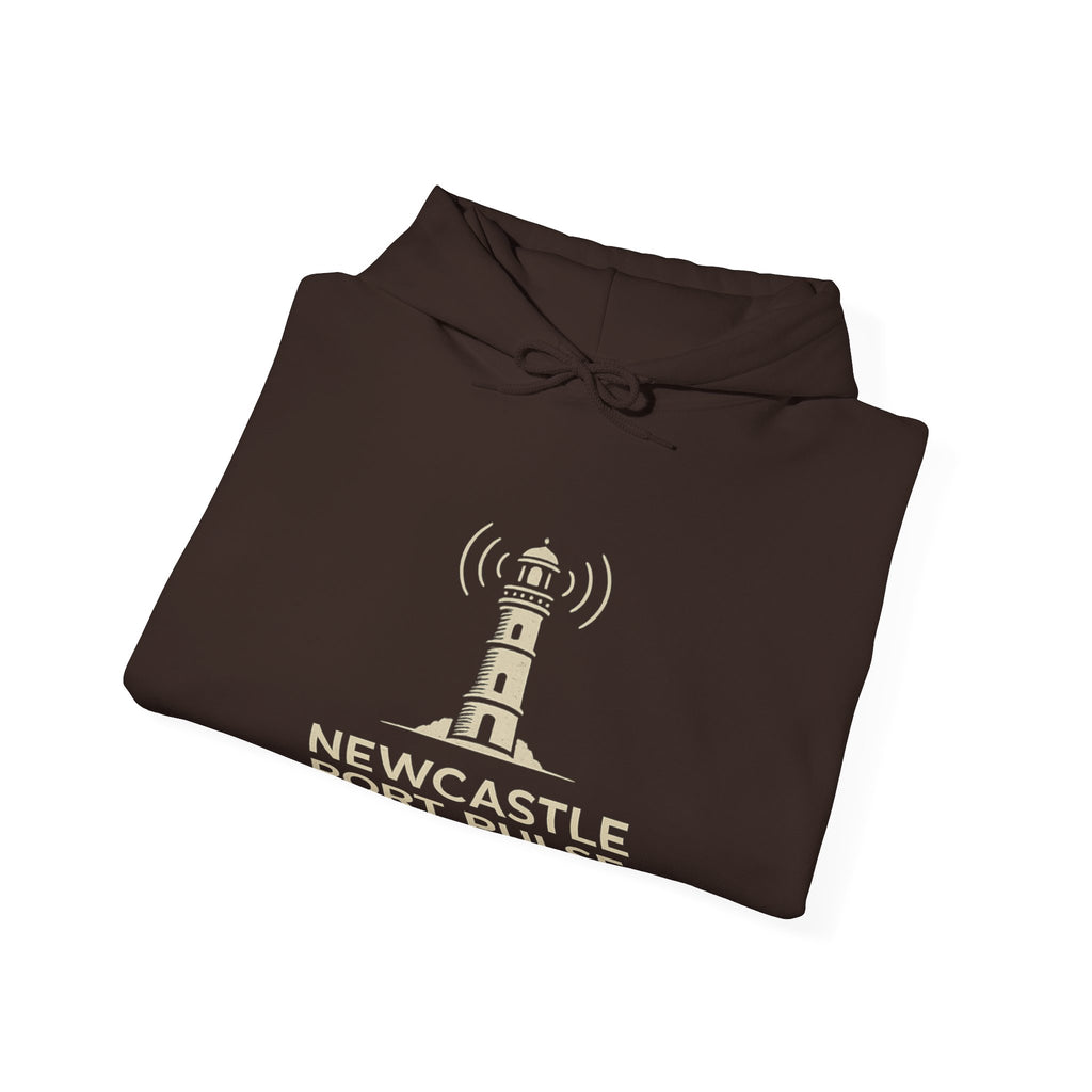 Retro Radio Station Logo Hoodie — Vintage Broadcast Logo Pullover