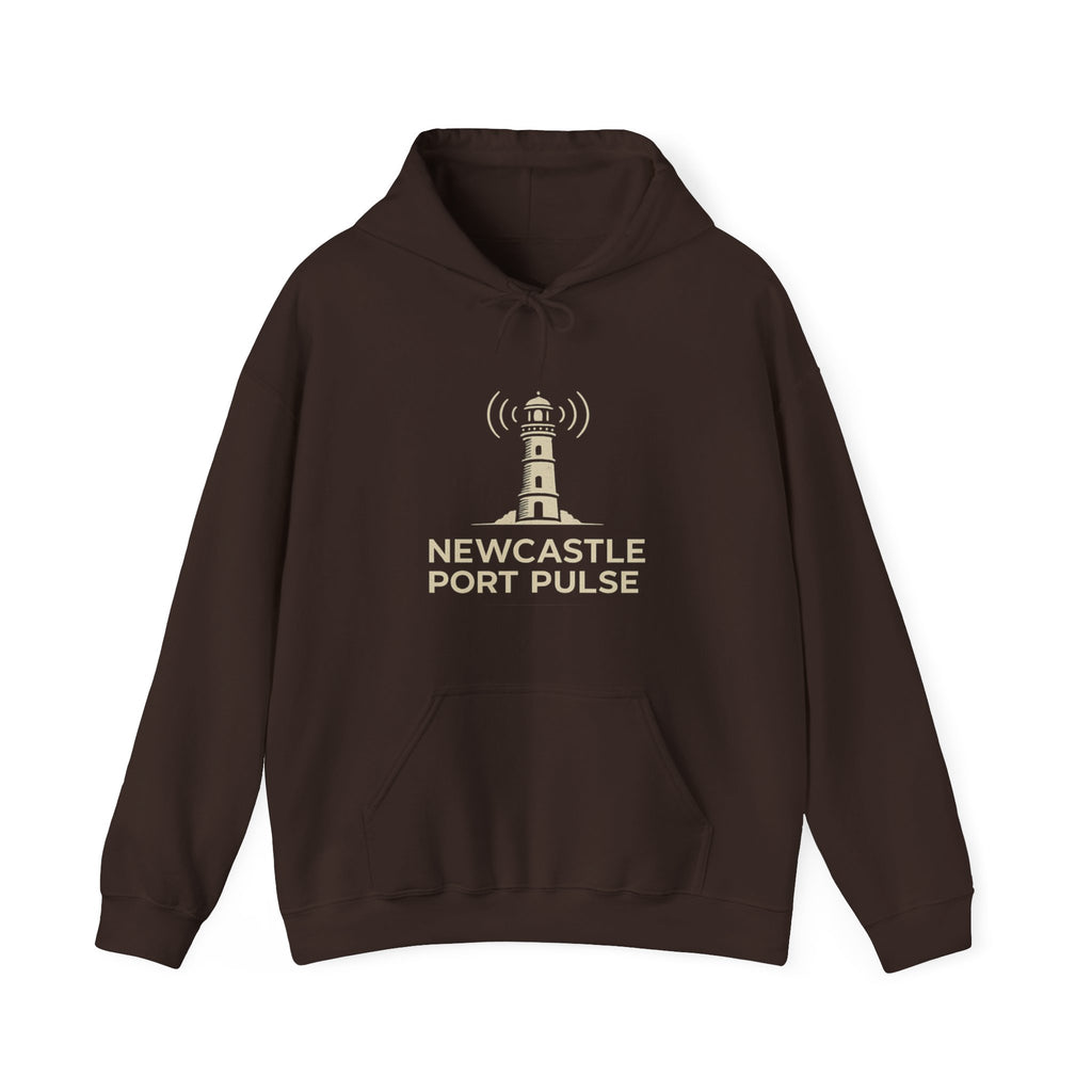 Retro Radio Station Logo Hoodie — Vintage Broadcast Logo Pullover